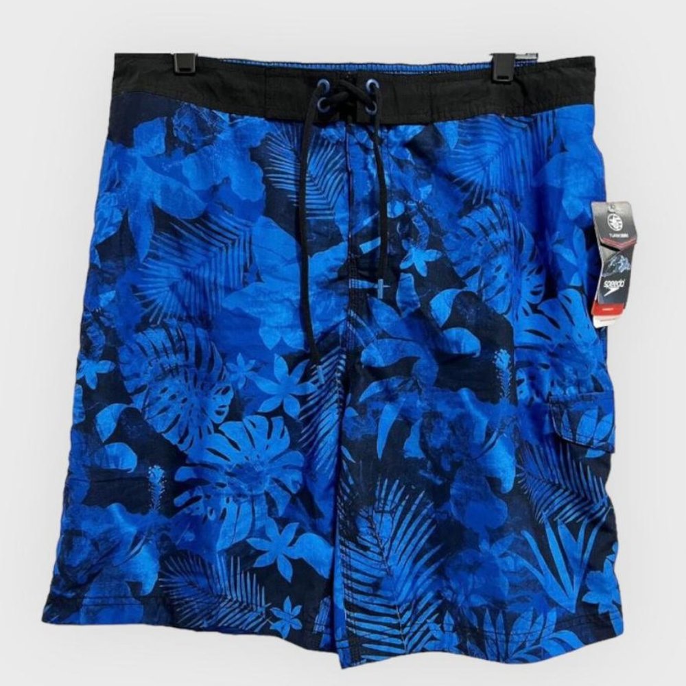 Speedo Men Swim Short Trunk Knee Length Turbodri. UV50+/Block The Burn.